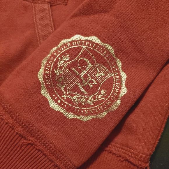 American Eagle hoodie, sweatshirt, red, size medium - Picture 5 of 12